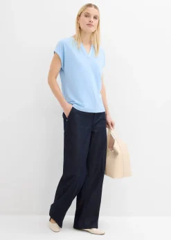 T-shirt à bordure satinée