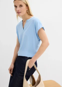 T-shirt à bordure satinée