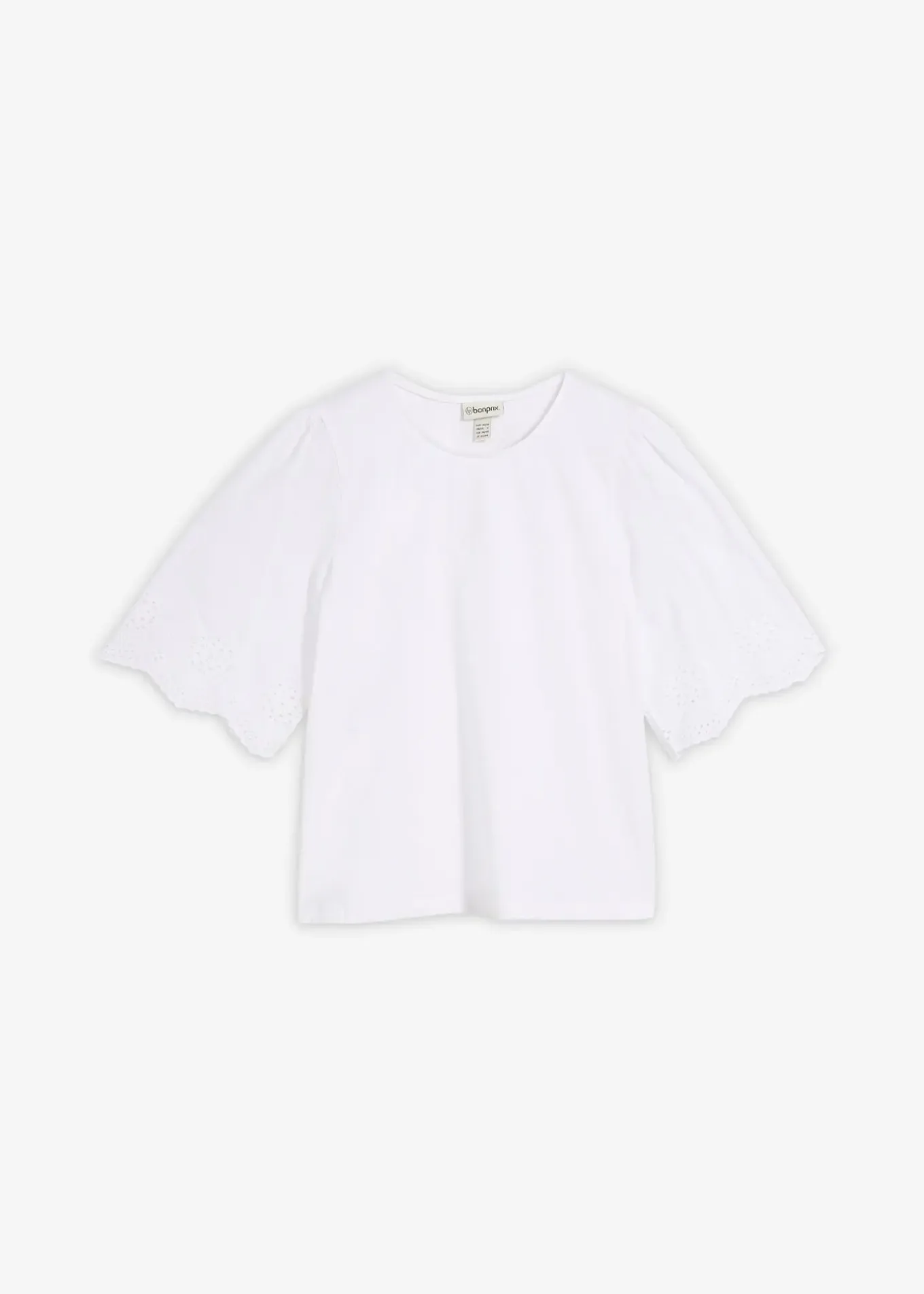 T-shirt à broderie anglaise