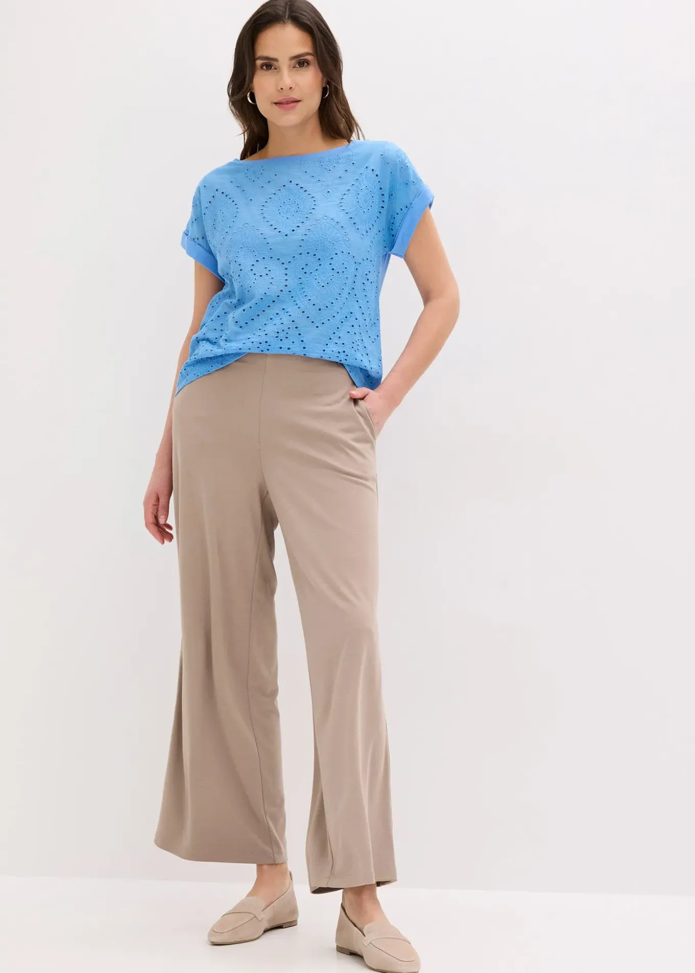 T-shirt à broderies anglaises