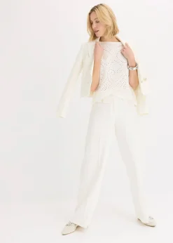 T-shirt à broderies anglaises