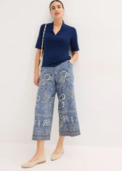 T-shirt à col calice