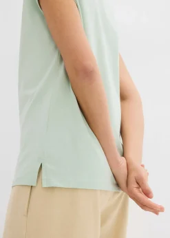 T-shirt à col polo ouvert