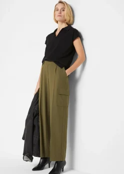 T-shirt à col polo ouvert