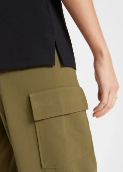 T-shirt à col polo ouvert