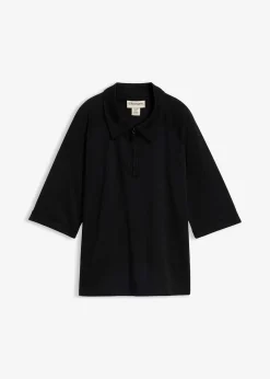 T-shirt à col zippé