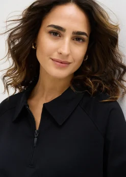 T-shirt à col zippé