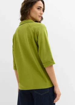 T-shirt à col zippé