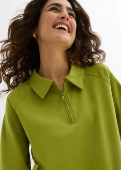 T-shirt à col zippé