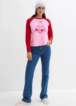 T-shirt 100% coton à manches raglan