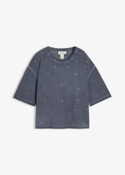 T-shirt 100% coton à strass