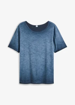 T-shirt 100% coton, aspect délavé