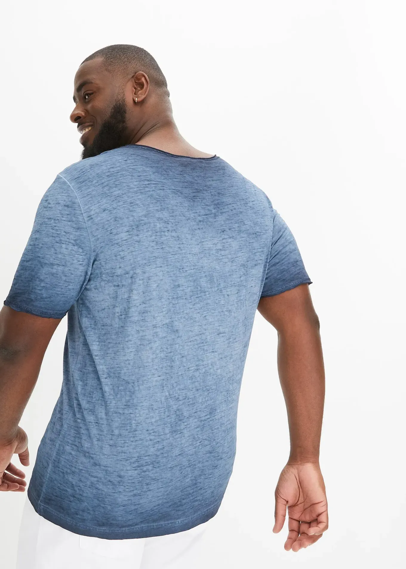 T-shirt 100% coton, aspect délavé