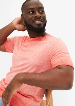 T-shirt 100% coton, aspect délavé