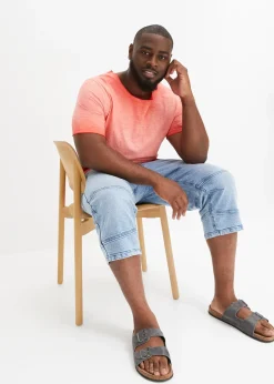 T-shirt 100% coton, aspect délavé