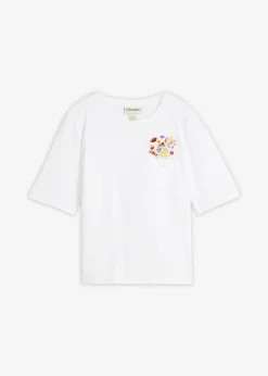 T-shirt 100% coton avec broderie