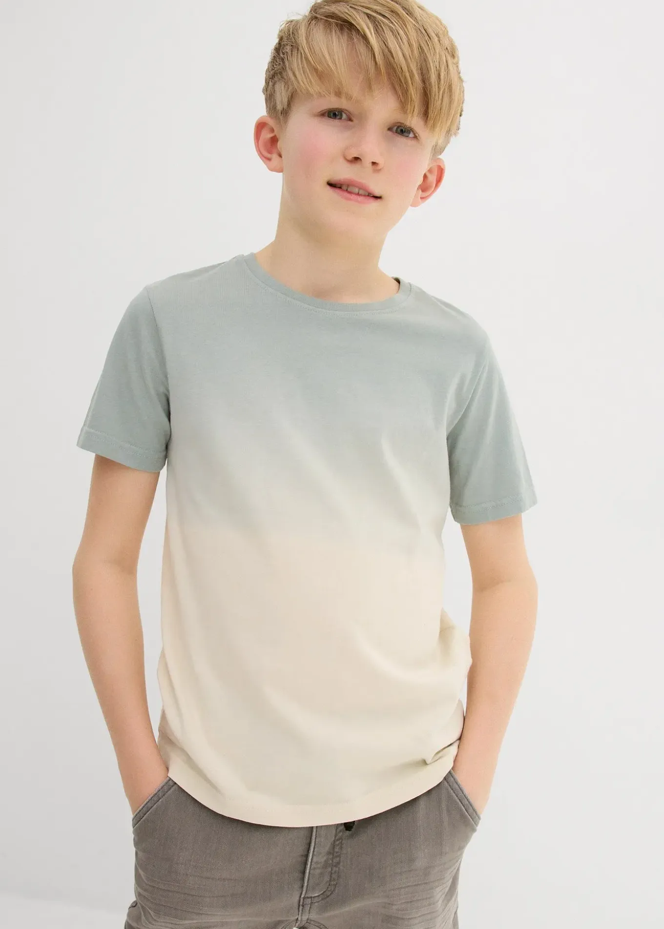 T-shirt 100% coton effet ombré