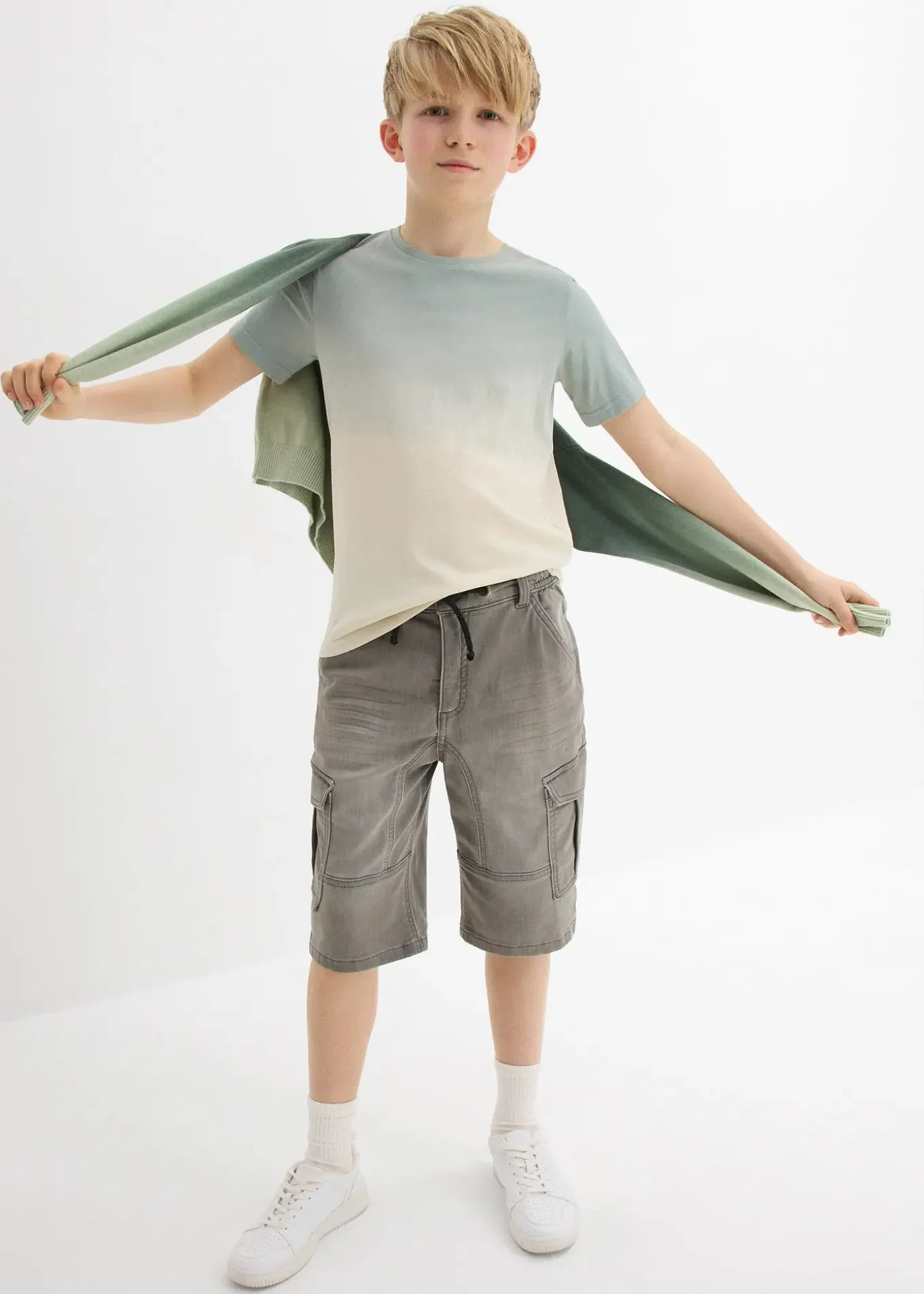 T-shirt 100% coton effet ombré