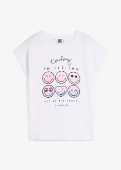 T-shirt 100% coton imprimé smiley
