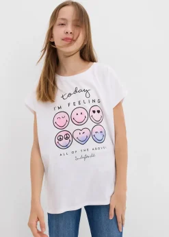 T-shirt 100% coton imprimé smiley