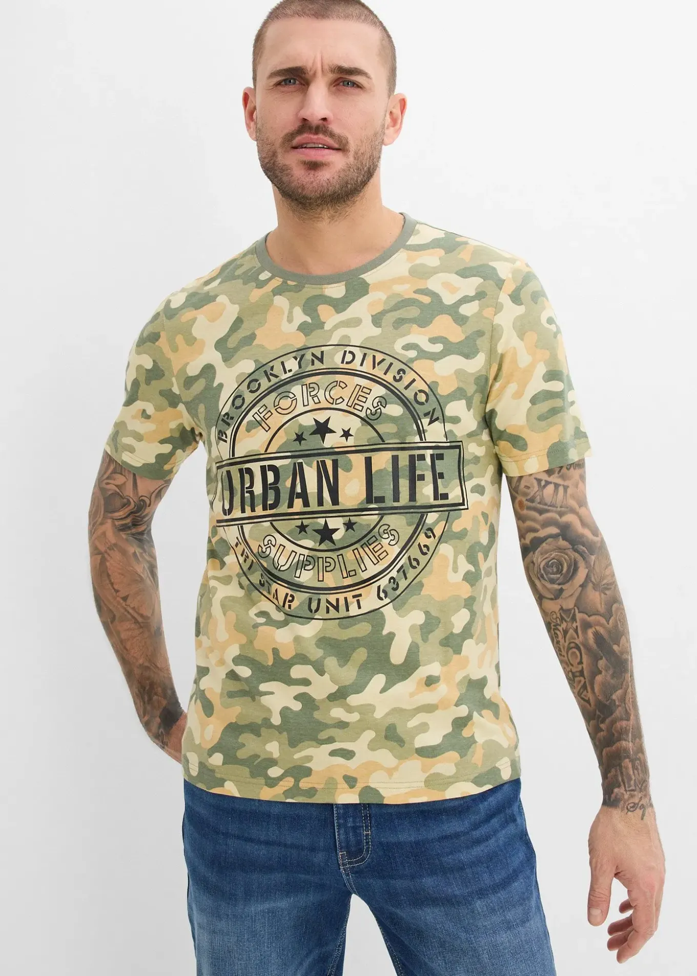 T-shirt 100% coton, slim