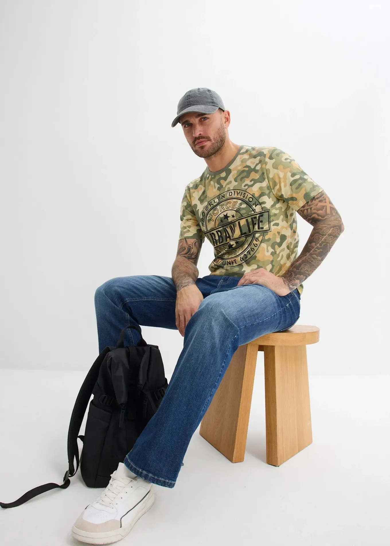 T-shirt 100% coton, slim