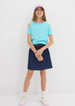 T-shirt à découpes 100% coton