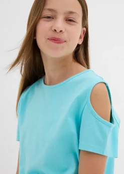 T-shirt à découpes 100% coton