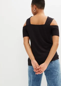 T-shirt à découpes en viscose