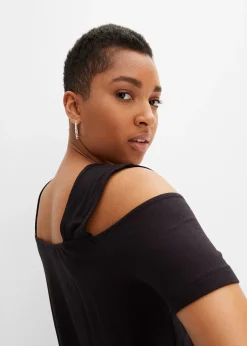 T-shirt à découpes en viscose