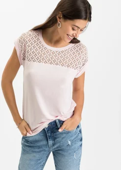 T-shirt à dentelle