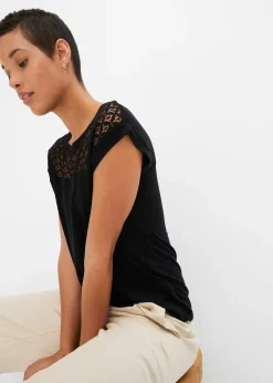 T-shirt à dentelle