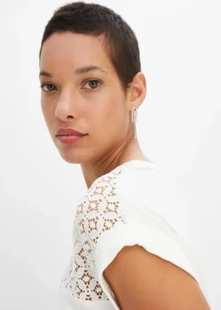 T-shirt à dentelle