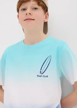 T-shirt à dégradé en coton