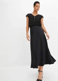 T-shirt à empiècement dentelle