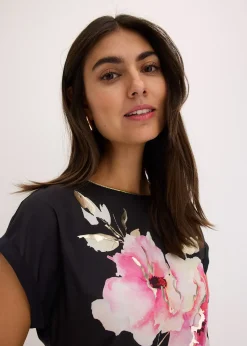 T-shirt à empiècement tissé