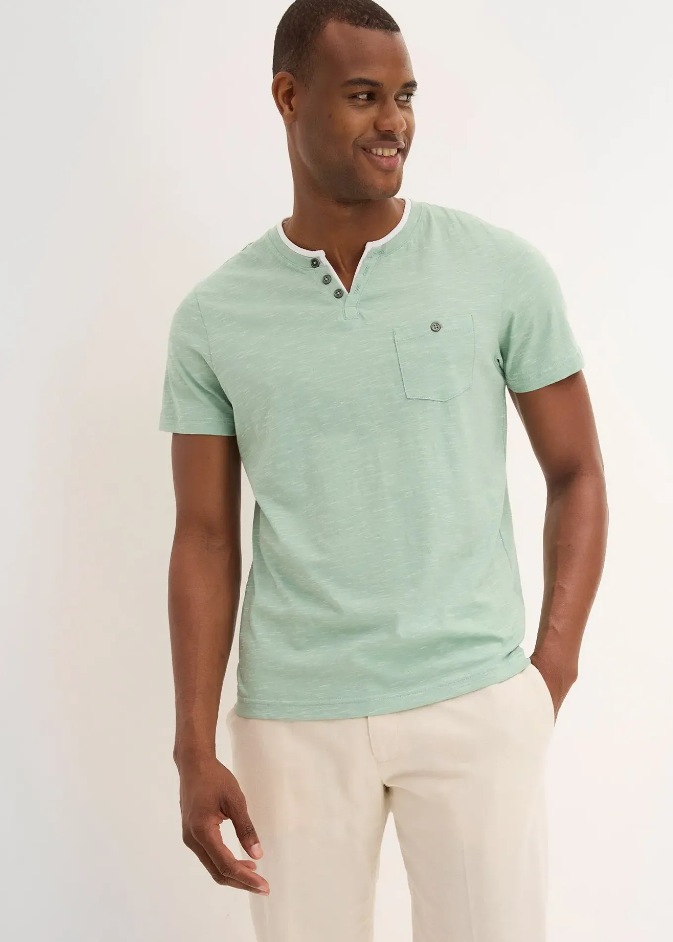 T-shirt 2 en 1 chiné