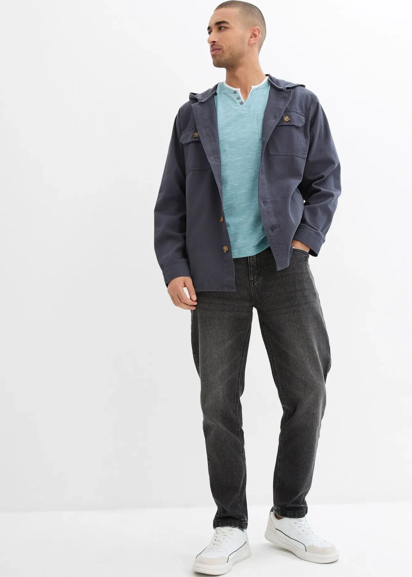 T-shirt 2 en 1 chiné