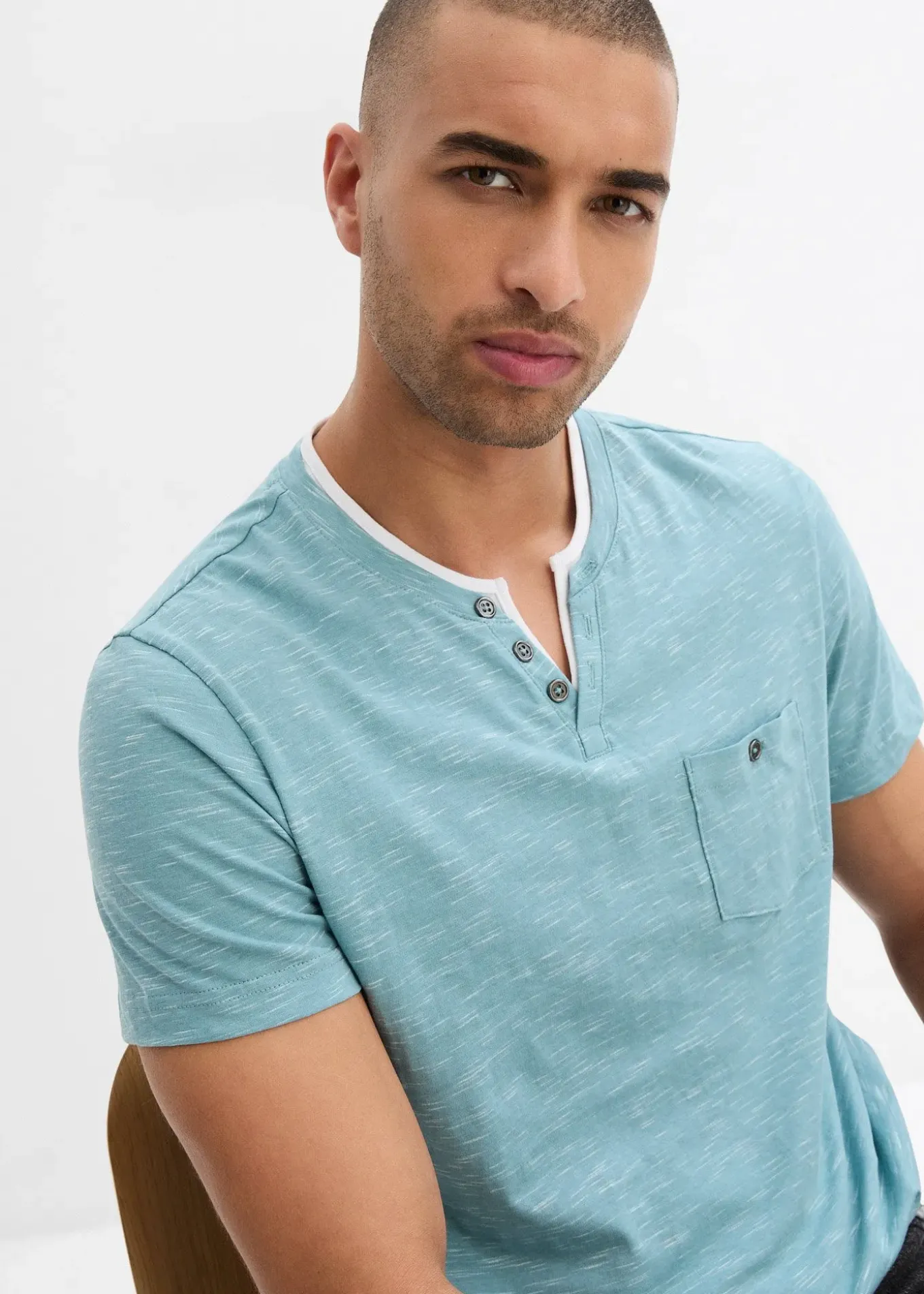 T-shirt 2 en 1 chiné