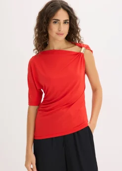 T-shirt à encolure asymétrique