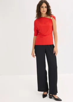 T-shirt à encolure asymétrique