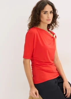 T-shirt à encolure asymétrique