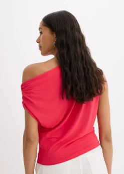 T-shirt à encolure asymétrique