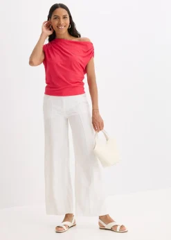 T-shirt à encolure asymétrique