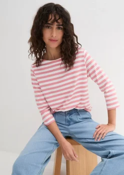 T-shirt à encolure bateau