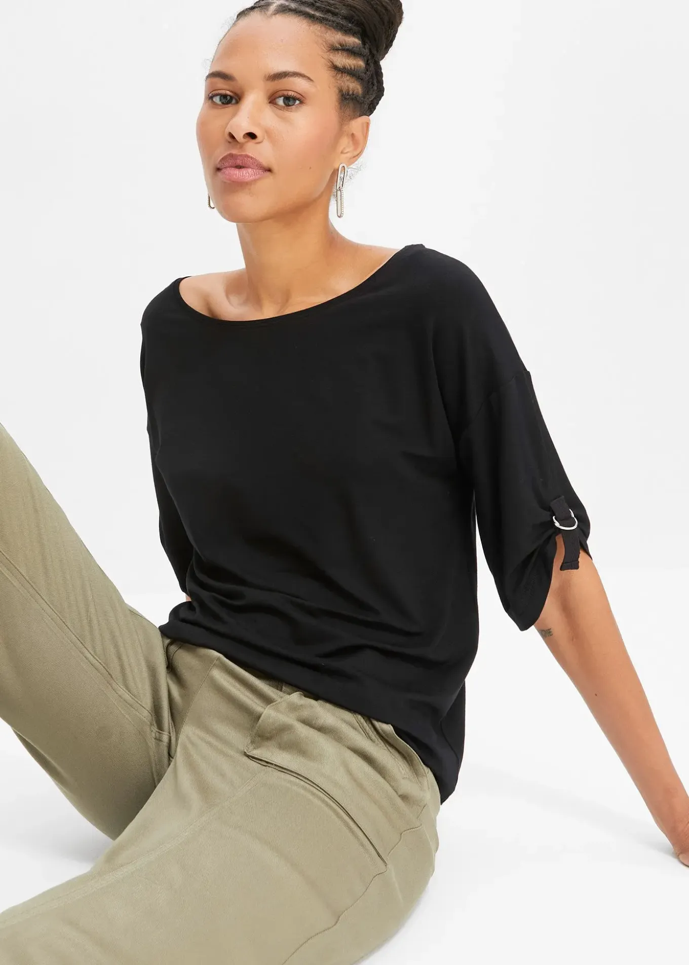 T-shirt à encolure bateau