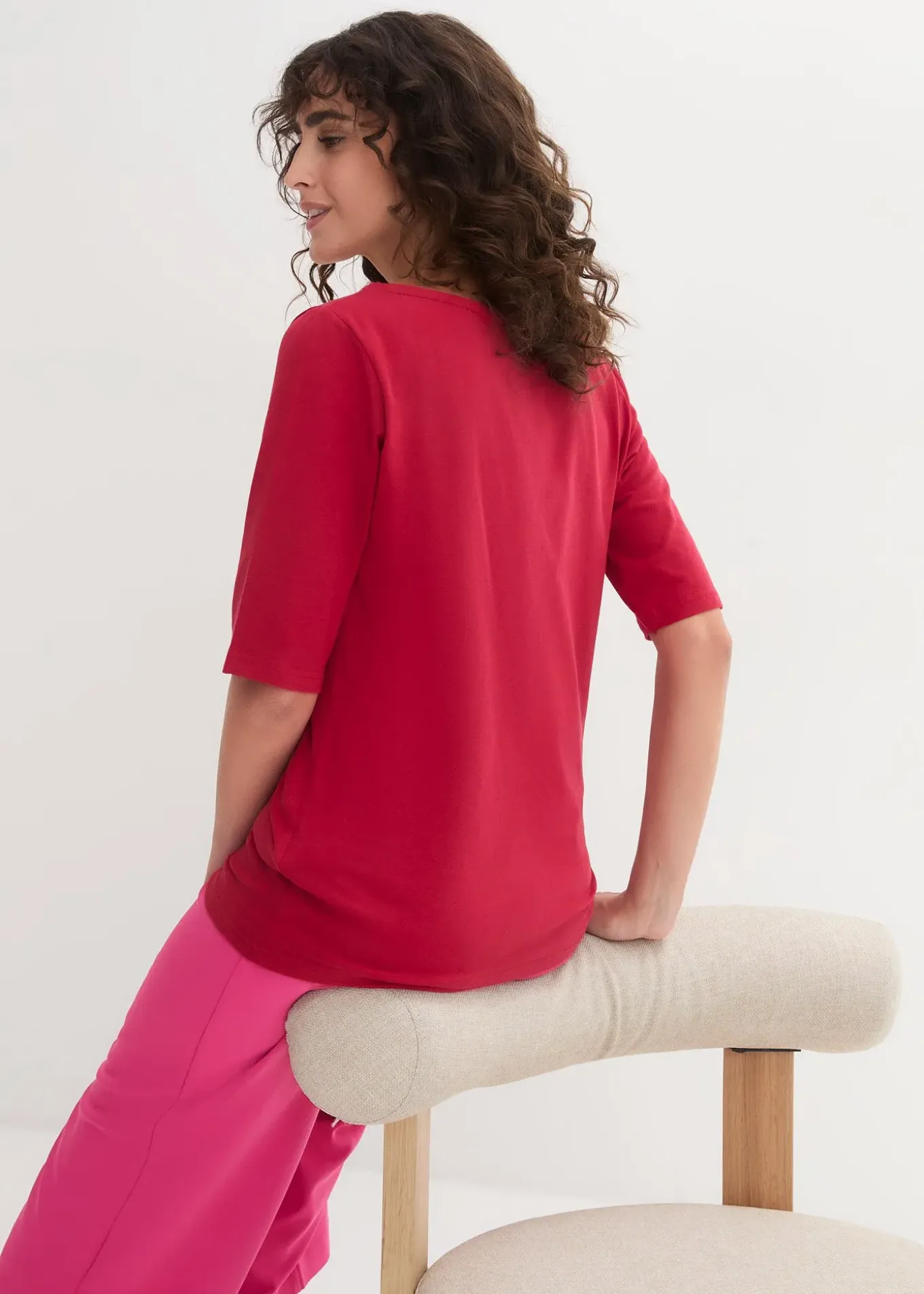 T-shirt à encolure bateau