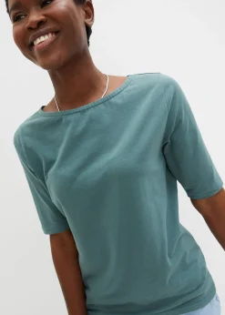 T-shirt à encolure bateau