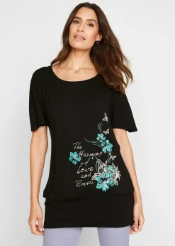 T-shirt à encolure bateau, mi-manches