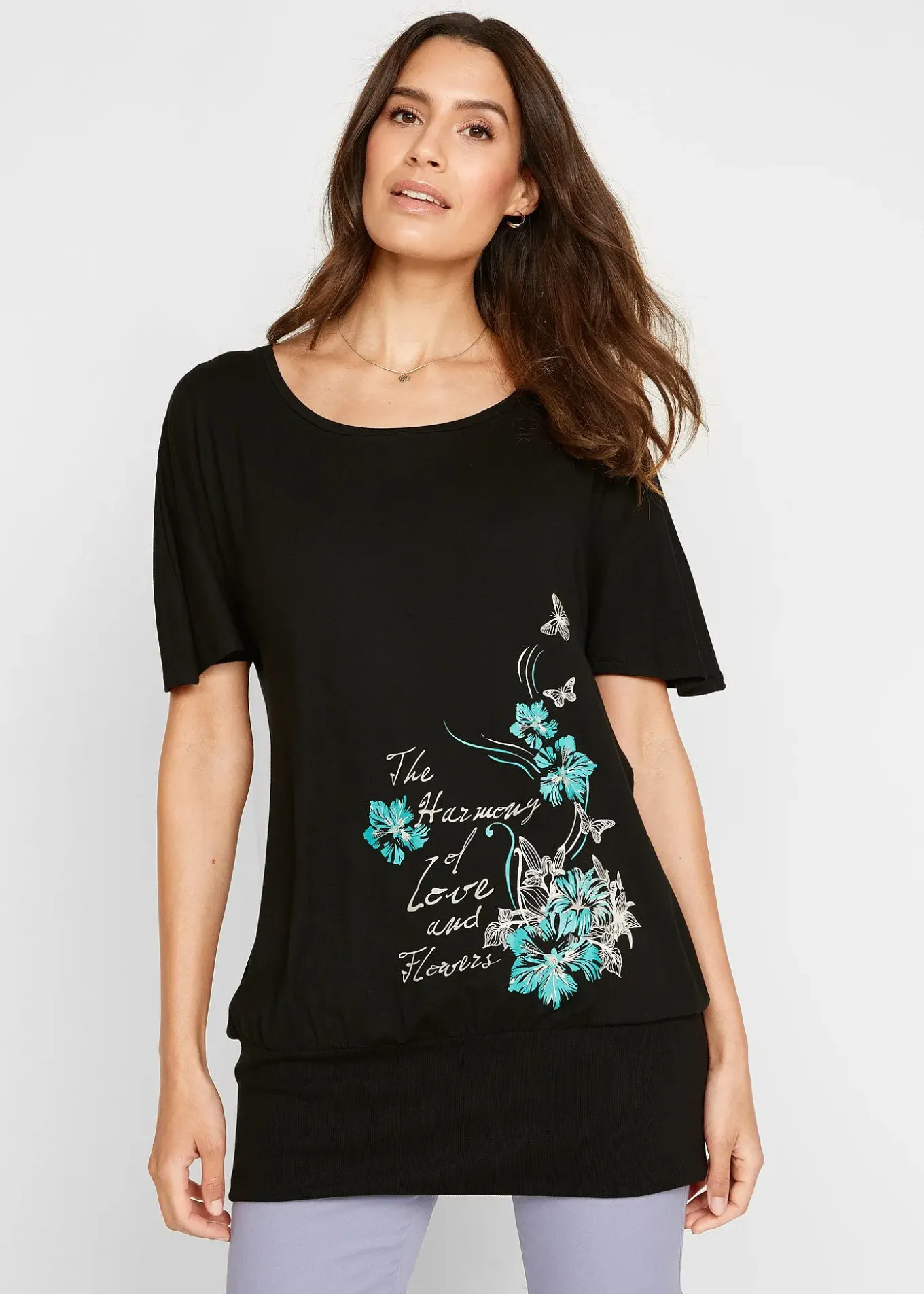 T-shirt à encolure bateau, mi-manches